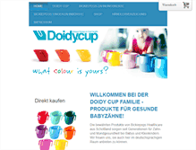 Tablet Screenshot of doidycup.de